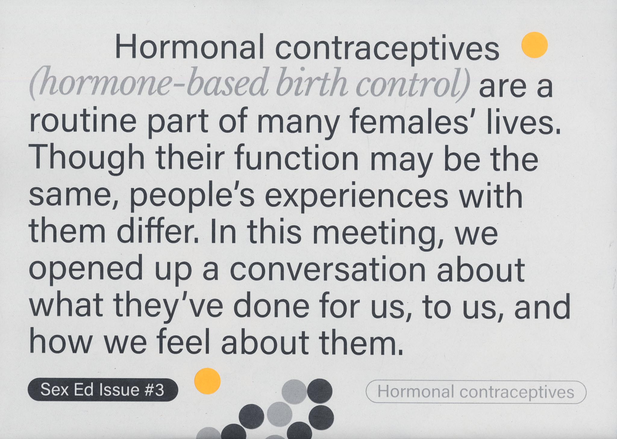 Sex Ed Issues content